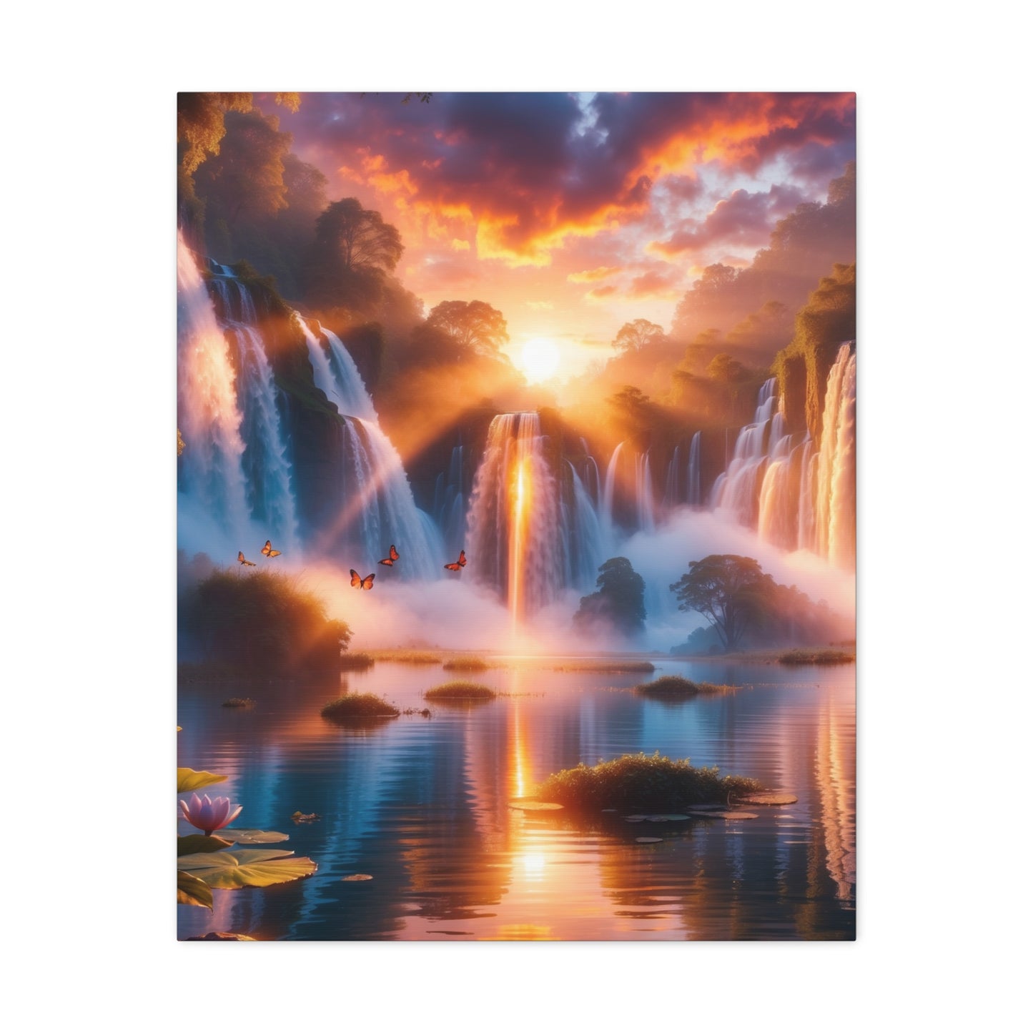 Majestic Waterfalls Art Canvas Ed. 21