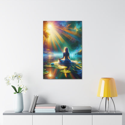 Blissful Lotus Art Canvas Ed. 6