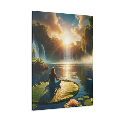 Blissful Lotus Art Canvas Ed. 11