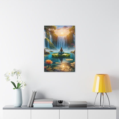 Blissful Lotus Art Canvas Ed. 14