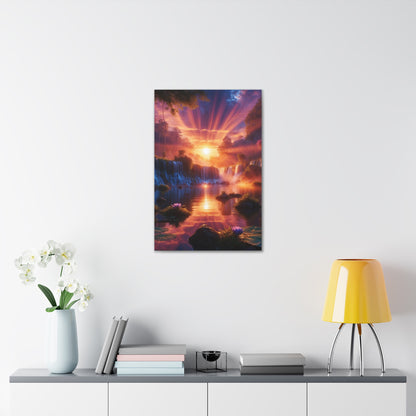 Majestic Waterfalls Art Canvas Ed. 23