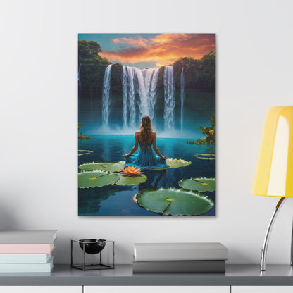 Blissful Lotus Art Canvas Ed. 4