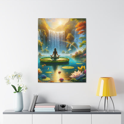 Blissful Lotus Art Canvas Ed. 16