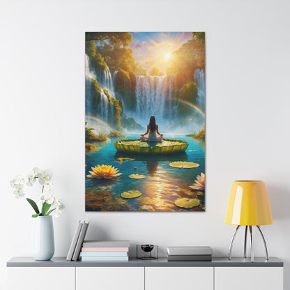 Blissful Lotus Art Canvas Ed. 17