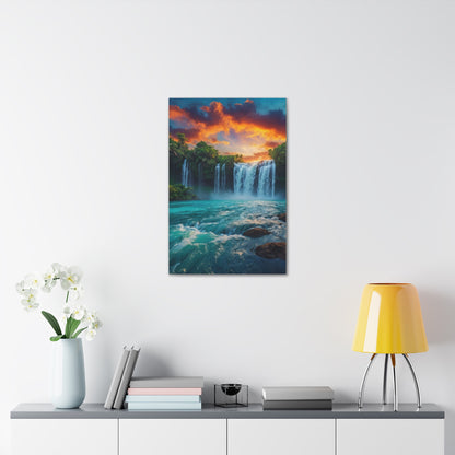 Majestic Waterfalls Art Canvas Ed. 44