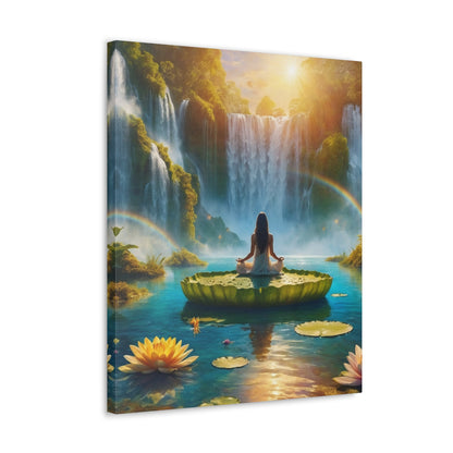 Blissful Lotus Art Canvas Ed. 17