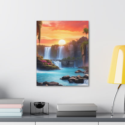 Majestic Waterfalls Art Canvas Ed. 25