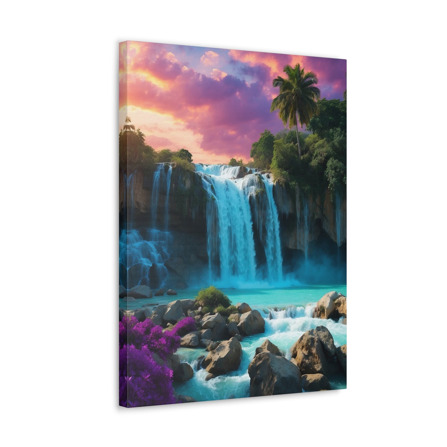 Majestic Waterfalls Art Canvas Ed. 34