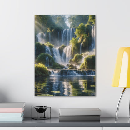 Majestic Waterfalls Art Canvas Ed. 12