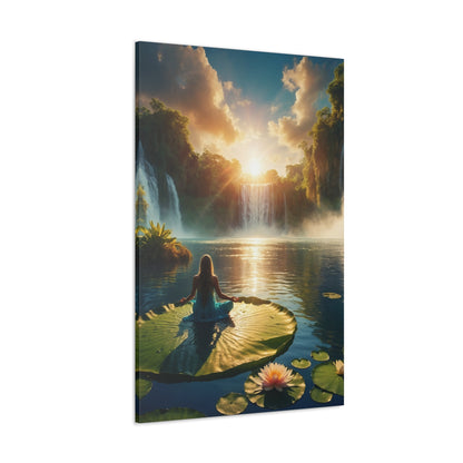 Blissful Lotus Art Canvas Ed. 11