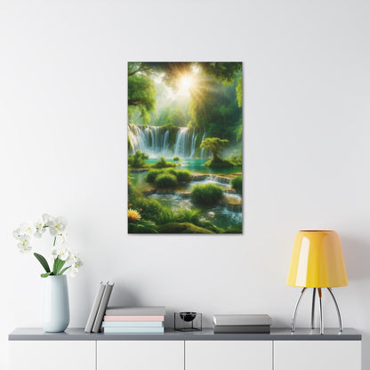 Majestic Waterfalls Art Canvas Ed. 4