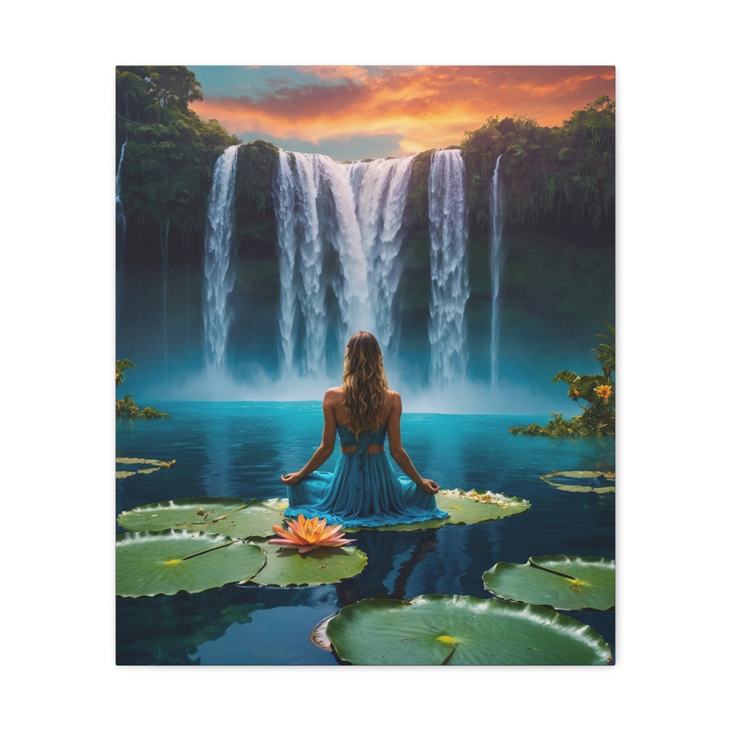 Blissful Lotus Art Canvas Ed. 4