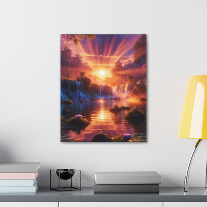 Majestic Waterfalls Art Canvas Ed. 23