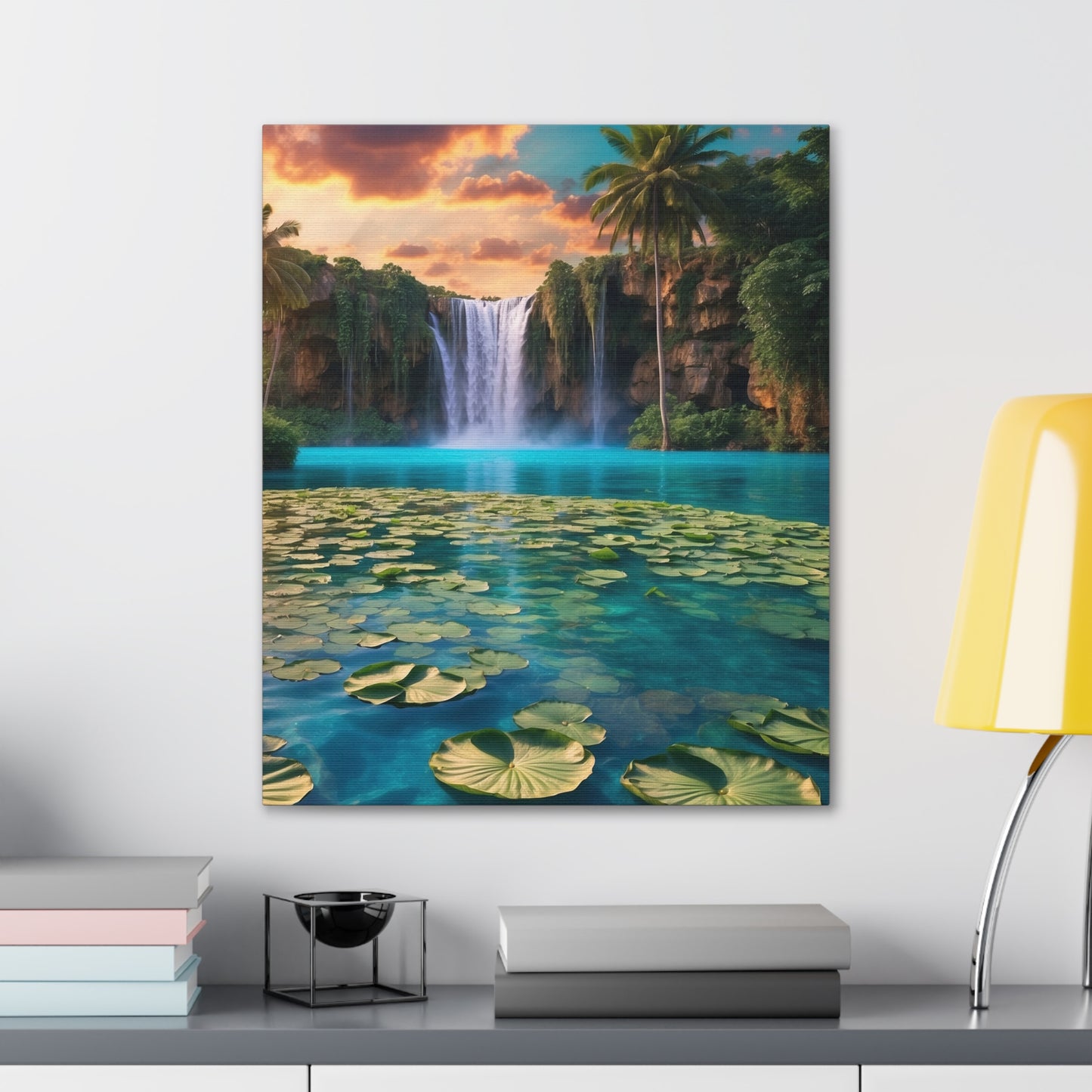 Majestic Waterfalls Art Canvas Ed. 39