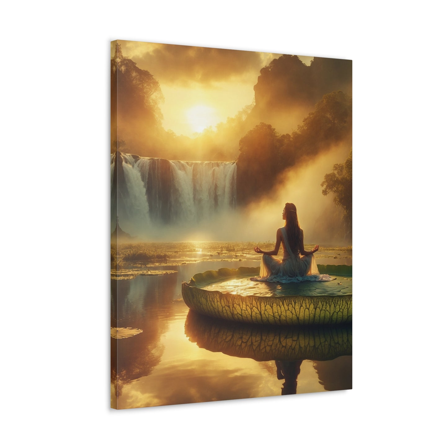 Blissful Lotus Art Canvas Ed. 7