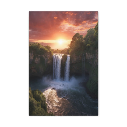 Majestic Waterfalls Art Canvas Ed. 28