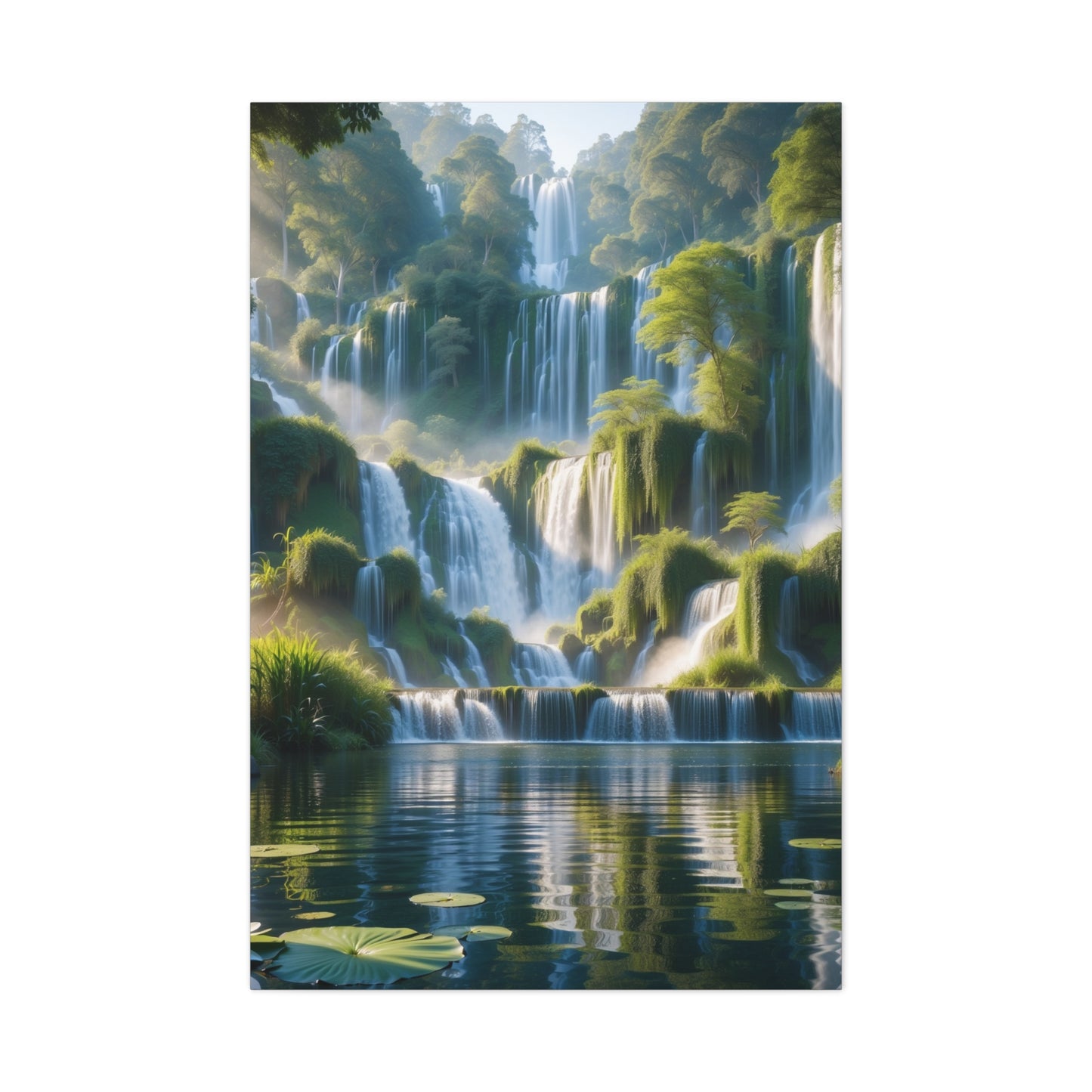 Majestic Waterfalls Art Canvas Ed. 10