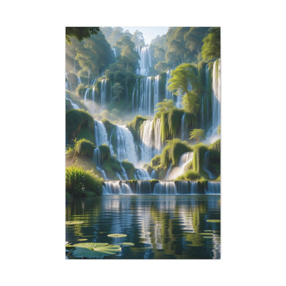 Majestic Waterfalls Art Canvas Ed. 10