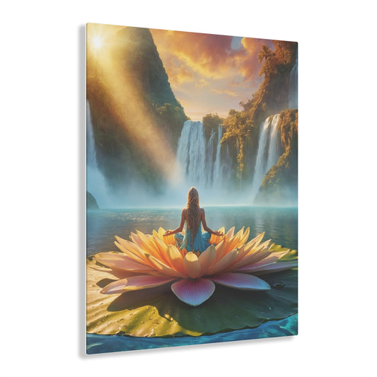 Blissful Lotus Acrylic Print Ed. 9