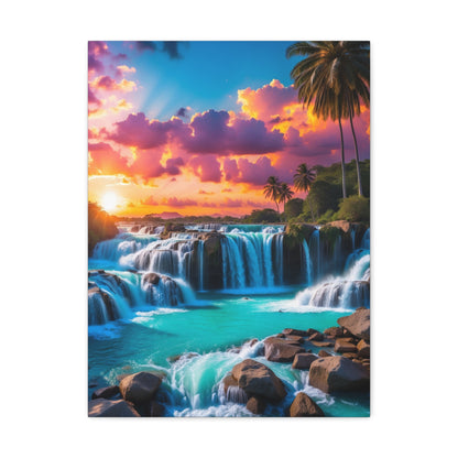 Majestic Waterfalls Art Canvas Ed. 33