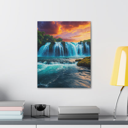 Majestic Waterfalls Art Canvas Ed. 46