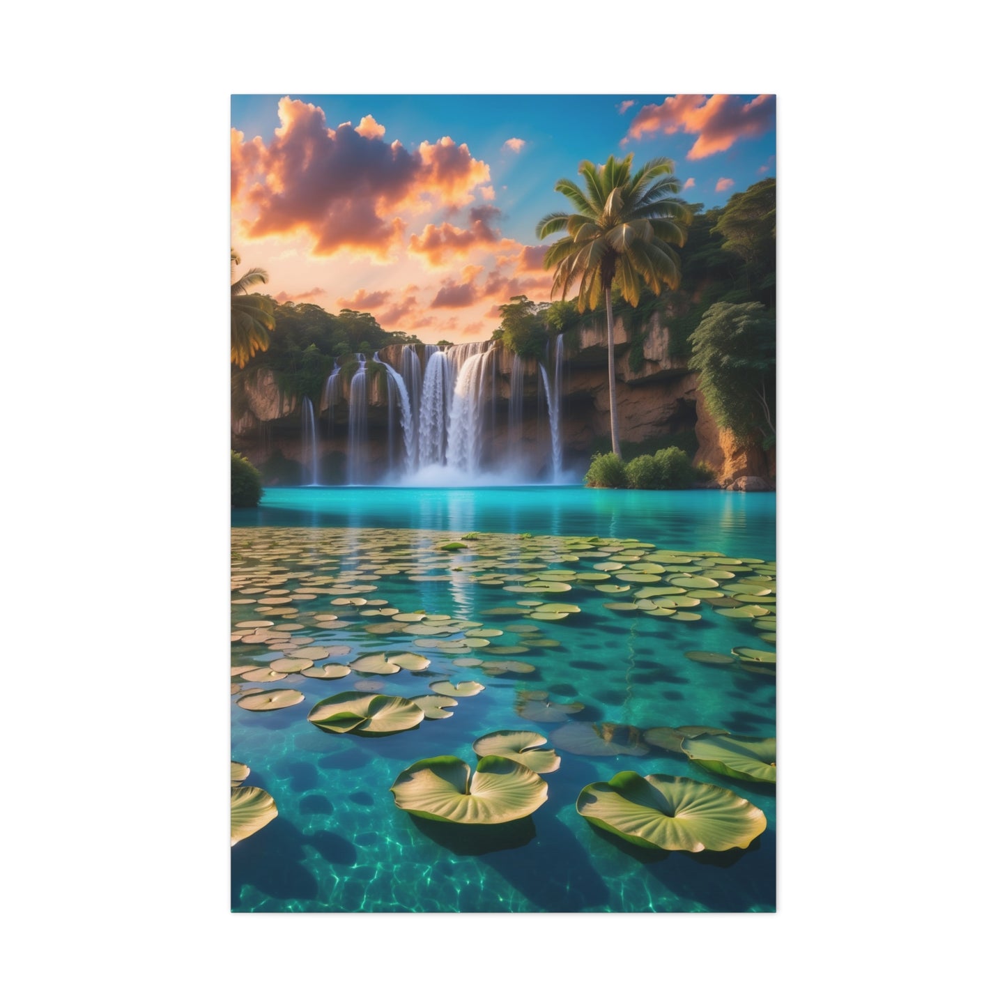 Majestic Waterfalls Art Canvas Ed. 40