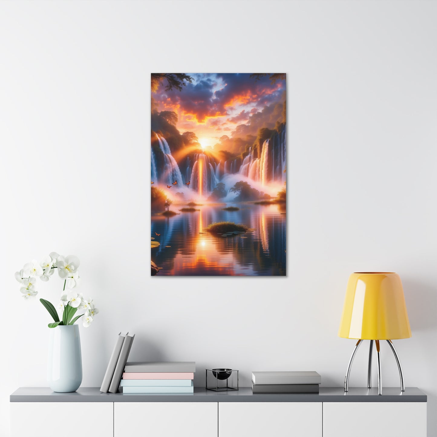 Majestic Waterfalls Art Canvas Ed. 20