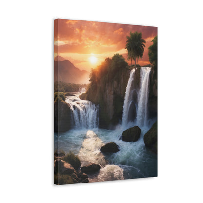 Majestic Waterfalls Art Canvas Ed. 27