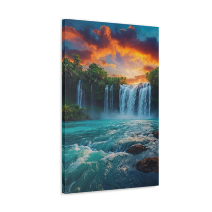 Majestic Waterfalls Art Canvas Ed. 44