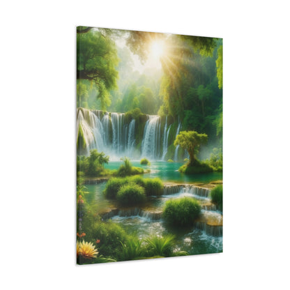 Majestic Waterfalls Art Canvas Ed. 4