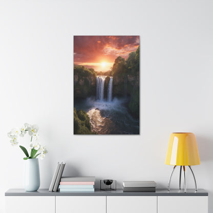 Majestic Waterfalls Art Canvas Ed. 28