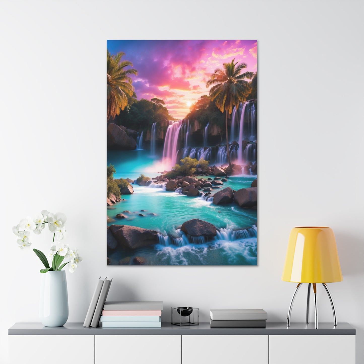 Majestic Waterfalls Art Canvas Ed. 36