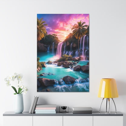 Majestic Waterfalls Art Canvas Ed. 36