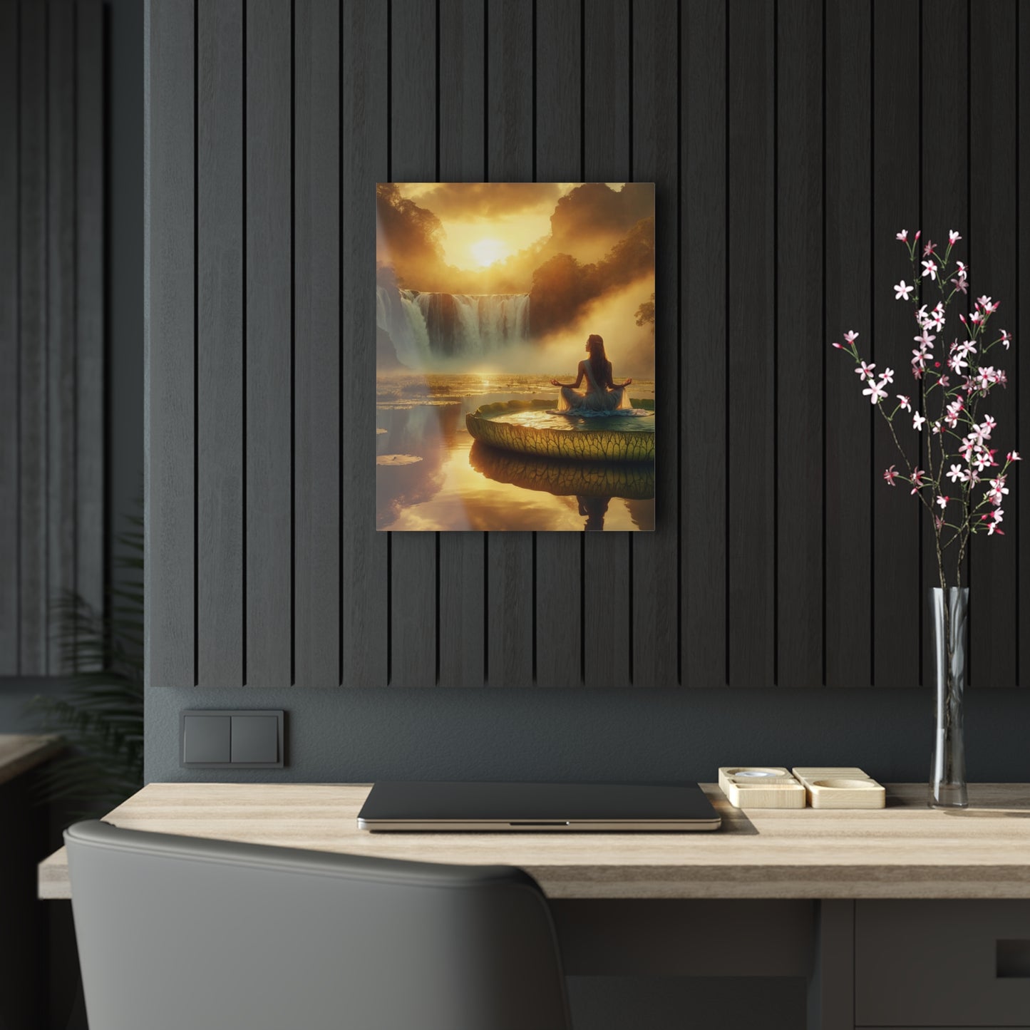 Blissful Lotus Acrylic Print Ed. 7