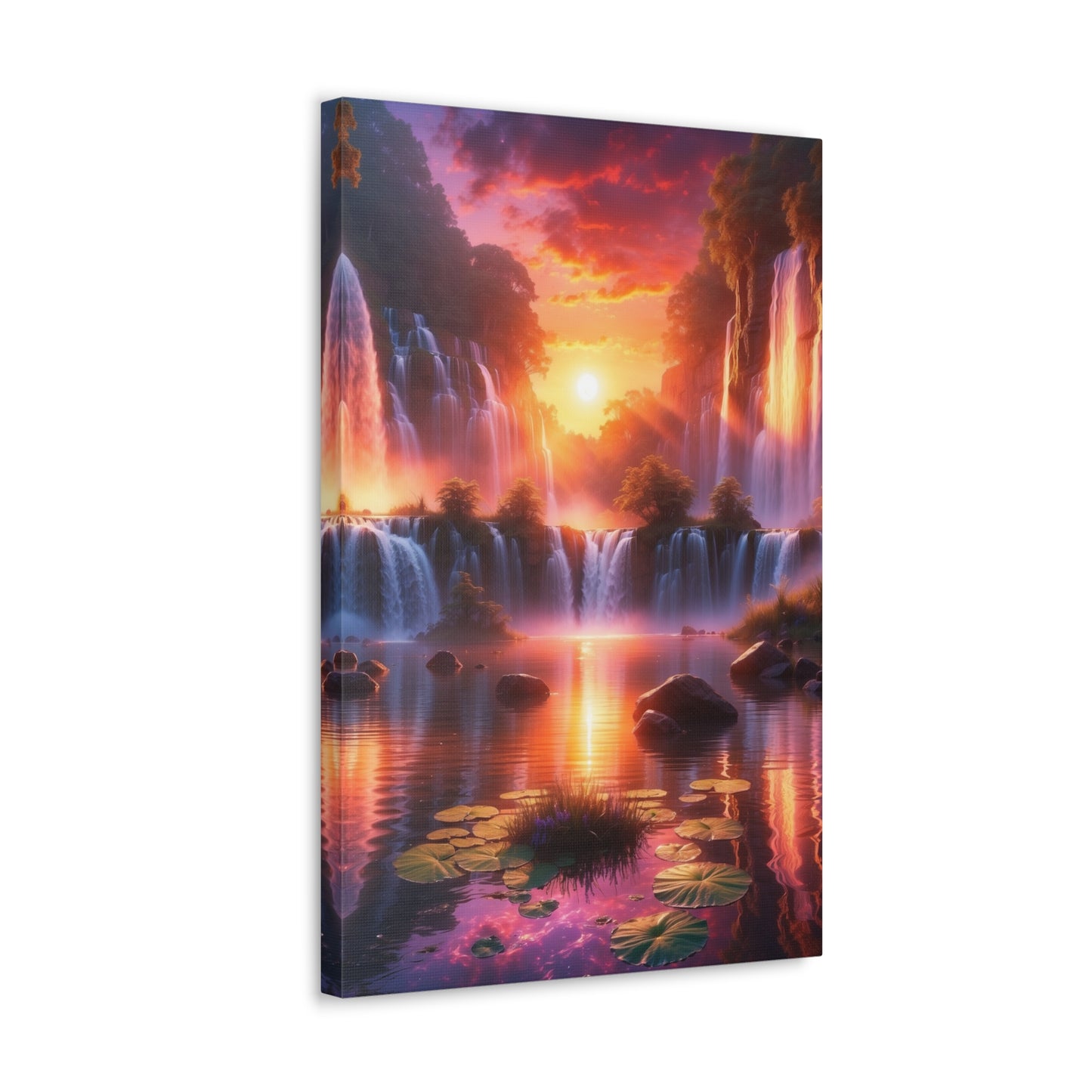 Majestic Waterfalls Art Canvas Ed. 22