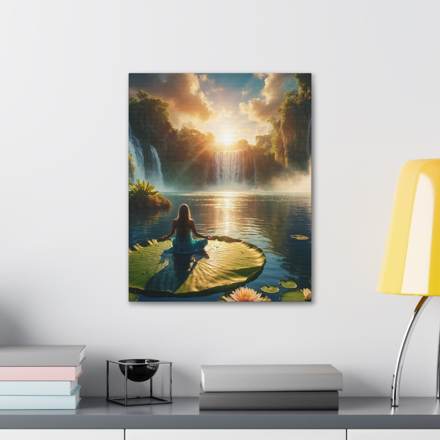 Blissful Lotus Art Canvas Ed. 11