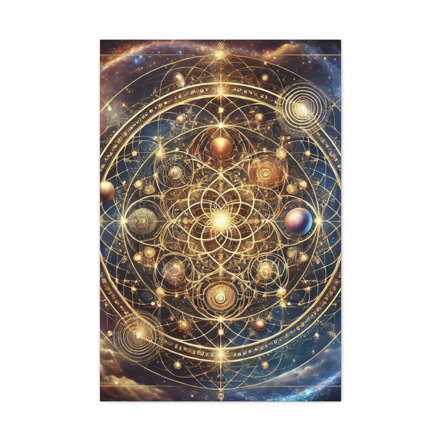 Sacred Geometry Art Canvas Ed. 77