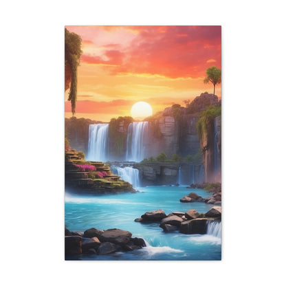 Majestic Waterfalls Art Canvas Ed. 25