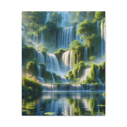 Majestic Waterfalls Art Canvas Ed. 9