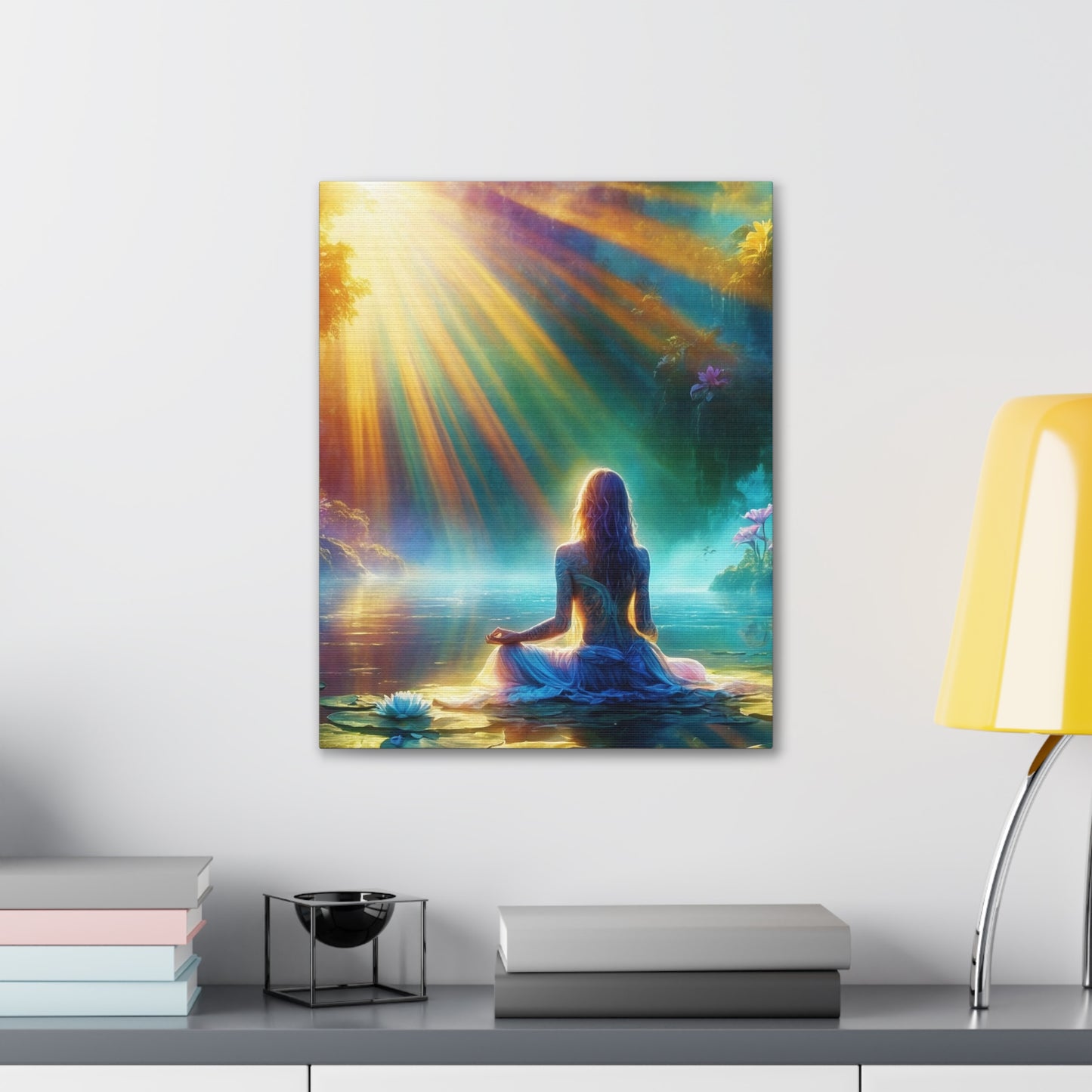 Blissful Lotus Art Canvas Ed. 5