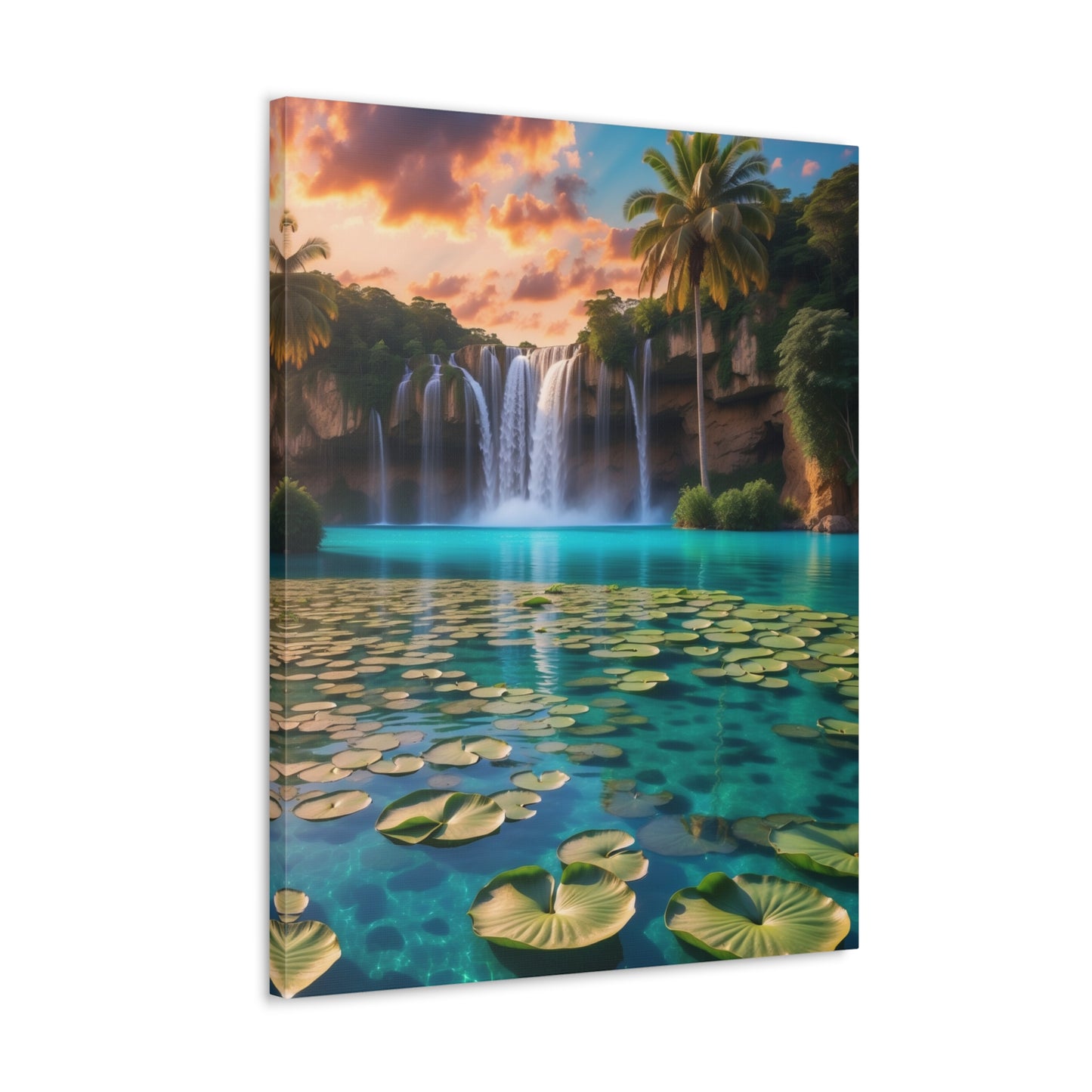 Majestic Waterfalls Art Canvas Ed. 40