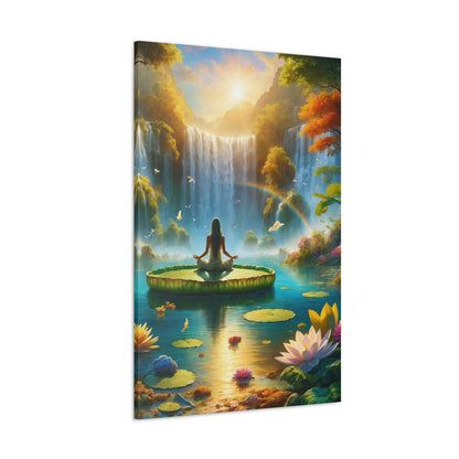 Blissful Lotus Art Canvas Ed. 16