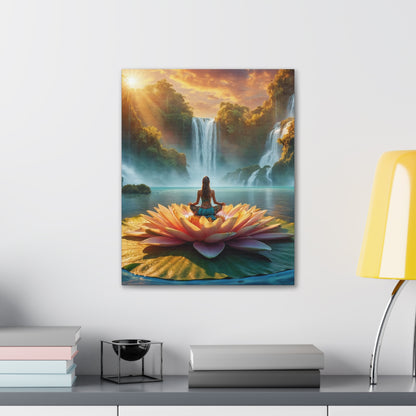 Blissful Lotus Art Canvas Ed. 10