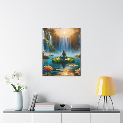 Blissful Lotus Art Canvas Ed. 14