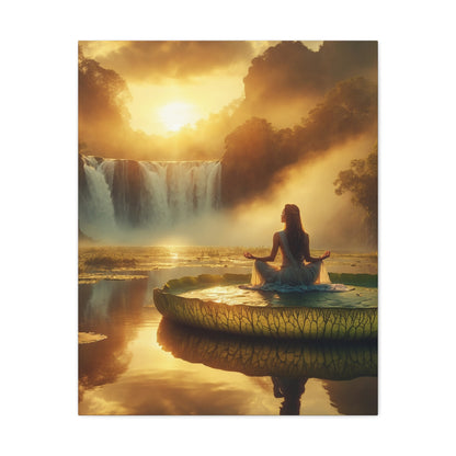 Blissful Lotus Art Canvas Ed. 7