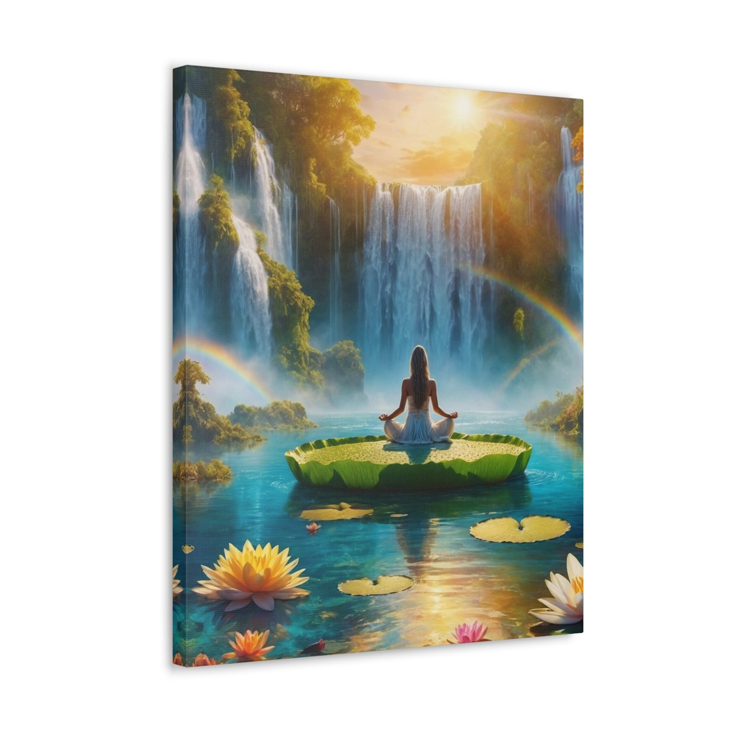 Blissful Lotus Art Canvas Ed. 18