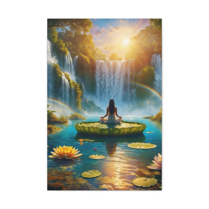 Blissful Lotus Art Canvas Ed. 17