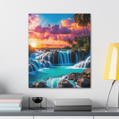 Majestic Waterfalls Art Canvas Ed. 33