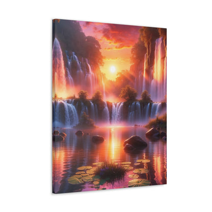 Majestic Waterfalls Art Canvas Ed. 22