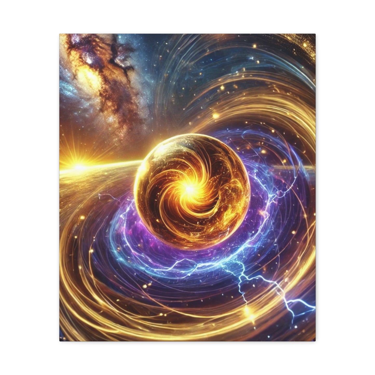 Energetic Orbs Art Canvas Ed. 8